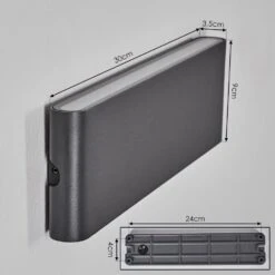 Gamas Wandleuchte Anthrazit, 1-flammig -Lampe Verkäufe gamas wandleuchte h3813706 3