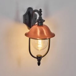 Gascon Außenwandleuchte Kupferfarben, Schwarz, 1-flammig -Lampe Verkäufe gascon aussenwandleuchte h3867600 10