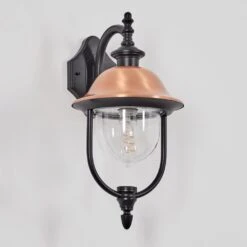 Gascon Außenwandleuchte Kupferfarben, Schwarz, 1-flammig -Lampe Verkäufe gascon aussenwandleuchte h3867600 11