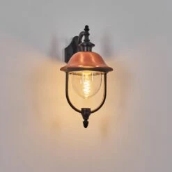 Gascon Außenwandleuchte Kupferfarben, Schwarz, 1-flammig -Lampe Verkäufe gascon aussenwandleuchte h3867600 12