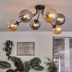 Gastor Deckenleuchte Glas 15 Cm Bernsteinfarben, Rauchfarben, 6-flammig -Lampe Verkäufe gastor deckenleuchte glas 15 cm h3790564 10