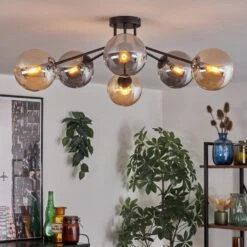 Gastor Deckenleuchte Glas 15 Cm Bernsteinfarben, Rauchfarben, 6-flammig -Lampe Verkäufe gastor deckenleuchte glas 15 cm h3790564 6