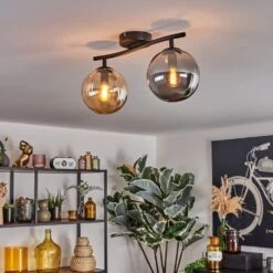 Gastor Deckenleuchte Glas 15 Cm Bernsteinfarben, Rauchfarben, 2-flammig -Lampe Verkäufe gastor deckenleuchte glas 15 cm h3810804 6