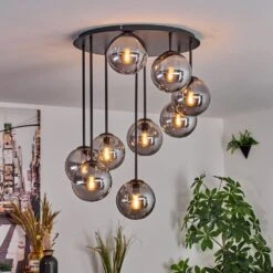 Gastor Deckenleuchte Glas 15 Cm Rauchfarben, 9-flammig -Lampe Verkäufe gastor deckenleuchte glas 15 cm h3893449 8