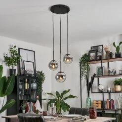 Gastor Hängeleuchte Glas 15 Cm Chrom, Klar, Rauchfarben, 3-flammig -Lampe Verkäufe gastor haengeleuchte glas 15 cm h3723081 8