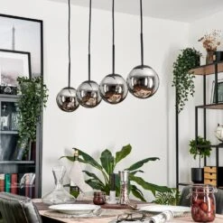 Gastor Hängeleuchte Glas 15 Cm Chrom, Rauchfarben, 4-flammig -Lampe Verkäufe gastor haengeleuchte glas 15 cm h3740996 11