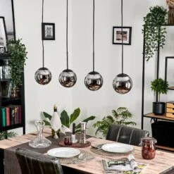 Gastor Hängeleuchte Glas 15 Cm Chrom, Rauchfarben, 4-flammig -Lampe Verkäufe gastor haengeleuchte glas 15 cm h3740996 15