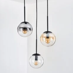 Gastor Hängeleuchte Glas 15 Cm Bernsteinfarben, Klar, Rauchfarben, 3-flammig -Lampe Verkäufe gastor haengeleuchte glas 15 cm h9008682 7