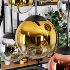 Gastor Hängeleuchte Glas 20 Cm, 25 Cm Chrom, Gold, Klar, Kupferfarben, Rauchfarben, 6-flammig -Lampe Verkäufe gastor haengeleuchte glas 20 cm 25 cm h3945490 5