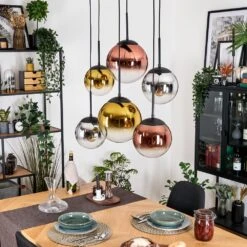 Gastor Hängeleuchte Glas 20 Cm, 25 Cm Chrom, Gold, Klar, Kupferfarben, Rauchfarben, 6-flammig -Lampe Verkäufe gastor haengeleuchte glas 20 cm 25 cm h3945490 9