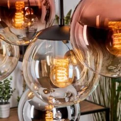 Gastor Hängeleuchte Glas 20 Cm Bernsteinfarben, Chrom, Klar, Kupferfarben, Rauchfarben, 8-flammig -Lampe Verkäufe gastor haengeleuchte glas 20 cm h3956557 5