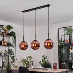 Gastor Hängeleuchte Glas 25 Cm Kupferfarben, 3-flammig -Lampe Verkäufe gastor haengeleuchte glas 25 cm h3856246 8