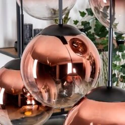 Gastor Hängeleuchte Glas 25 Cm Klar, Kupferfarben, 6-flammig -Lampe Verkäufe gastor haengeleuchte glas 25 cm h3952122 2