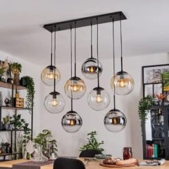 Gastor Hängeleuchte Glas 25 Cm Bernsteinfarben, Chrom, Klar, Rauchfarben, 8-flammig -Lampe Verkäufe gastor haengeleuchte glas 25 cm h3958643 8