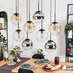 Gastor Hängeleuchte Glas 25 Cm Bernsteinfarben, Chrom, Klar, Rauchfarben, 8-flammig -Lampe Verkäufe gastor haengeleuchte glas 25 cm h3958643 9