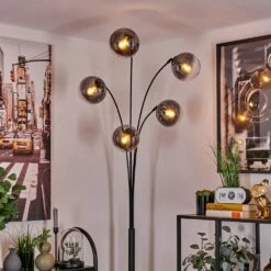 Gastor Stehleuchte Glas 15 Cm Klar, Rauchfarben, 5-flammig -Lampe Verkäufe gastor stehleuchte glas 15 cm h3778456 10