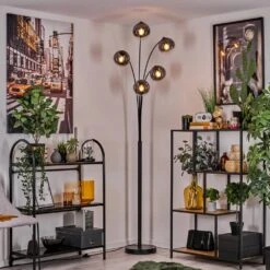 Gastor Stehleuchte Glas 15 Cm Klar, Rauchfarben, 5-flammig -Lampe Verkäufe gastor stehleuchte glas 15 cm h3778456 6