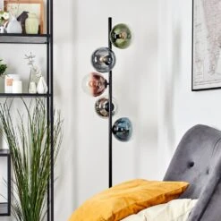 Gastor Stehleuchte Glas 15 Cm Blau, Chrom, Grün, Klar, Kupferfarben, Rauchfarben, 5-flammig -Lampe Verkäufe gastor stehleuchte glas 15 cm h9034636 1