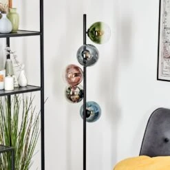 Gastor Stehleuchte Glas 15 Cm Blau, Chrom, Grün, Klar, Kupferfarben, Rauchfarben, 5-flammig -Lampe Verkäufe gastor stehleuchte glas 15 cm h9034636 11