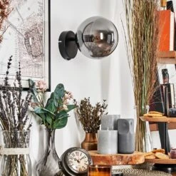 Gastor Wandleuchte Glas 15 Cm Rauchfarben, 1-flammig -Lampe Verkäufe gastor wandleuchte glas 15 cm h3834701 11