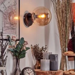 Gastor Wandleuchte Glas 15 Cm Bernsteinfarben, 1-flammig -Lampe Verkäufe gastor wandleuchte glas 15 cm h3838006 10