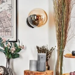 Gastor Wandleuchte Glas 15 Cm Bernsteinfarben, 1-flammig -Lampe Verkäufe gastor wandleuchte glas 15 cm h3838006 9