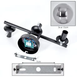 Gastor Wandleuchte Glas 15 Cm Rauchfarben, 3-flammig -Lampe Verkäufe gastor wandleuchte glas 15 cm h3951583 4