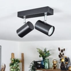 Gesteira Deckenleuchte Chrom, Schwarz, 2-flammig -Lampe Verkäufe gesteira deckenleuchte h3814888 11