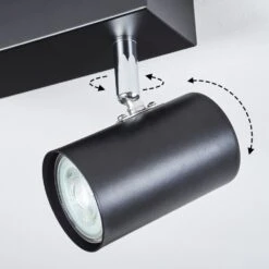 Gesteira Deckenleuchte Chrom, Schwarz, 2-flammig -Lampe Verkäufe gesteira deckenleuchte h3814888 2