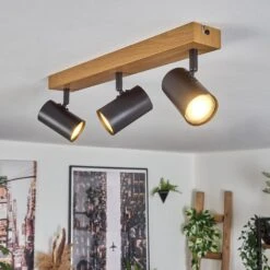 Gesteira Deckenleuchte Naturfarben, Schwarz, 3-flammig -Lampe Verkäufe gesteira deckenleuchte h3814987 10