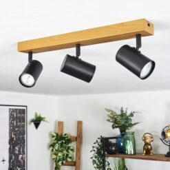 Gesteira Deckenleuchte Naturfarben, Schwarz, 3-flammig -Lampe Verkäufe gesteira deckenleuchte h3814987 11