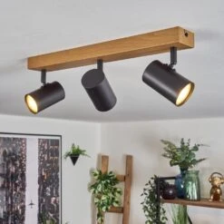 Gesteira Deckenleuchte Naturfarben, Schwarz, 3-flammig -Lampe Verkäufe gesteira deckenleuchte h3814987 6