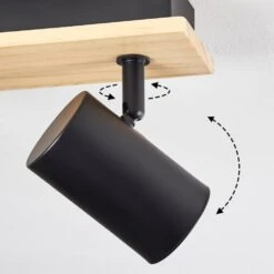 Gesteira Deckenleuchte Naturfarben, Schwarz, 4-flammig -Lampe Verkäufe gesteira deckenleuchte h3815106 5