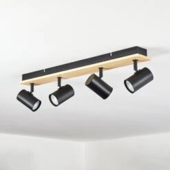 Gesteira Deckenleuchte Naturfarben, Schwarz, 4-flammig -Lampe Verkäufe gesteira deckenleuchte h3815106 7