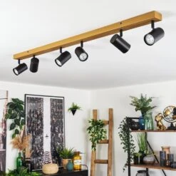 Gesteira Deckenleuchte Holzoptik, 6-flammig -Lampe Verkäufe gesteira deckenleuchte h3815144 9