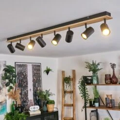 Gesteira Deckenleuchte Naturfarben, Schwarz, 8-flammig -Lampe Verkäufe gesteira deckenleuchte h3815342 8