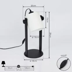 Gibraltar Tischleuchte Schwarz, 1-flammig -Lampe Verkäufe gibraltar tischleuchte h3397893 3