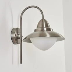 Gielas Außenwandleuchte LED Nickel-Matt, 1-flammig -Lampe Verkäufe gielas aussenwandleuchte h3681695 7