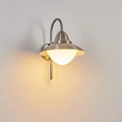 Gielas Außenwandleuchte LED Nickel-Matt, 1-flammig -Lampe Verkäufe gielas aussenwandleuchte h3681695 8