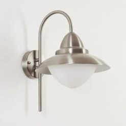 Gielas Außenwandleuchte LED Nickel-Matt, 1-flammig -Lampe Verkäufe gielas aussenwandleuchte h3681695 9