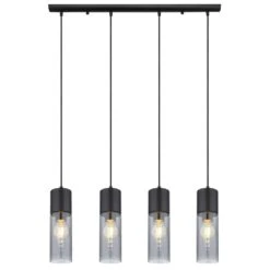 Globo ANNIKA Pendelleuchte Schwarz, 4-flammig 8 Globo ANNIKA Pendelleuchte Schwarz, 4-flammig -Lampe Verkäufe globo annika pendelleuchte 21000 4hb 2