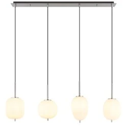 Globo BLACKY Hängeleuchte Nickel-Matt, 4-flammig -Lampe Verkäufe globo blacky haengeleuchte 15345 4no 2