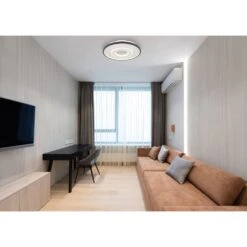 Globo BRIENNA Deckenleuchte LED Weiß, 1-flammig, Fernbedienung