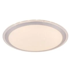 Globo CARRY Deckenleuchte LED Weiß, 1-flammig, Fernbedienung, Farbwechsler -Lampe Verkäufe globo carry deckenleuchte 41354 30sh 7