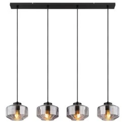 Globo CHRISTIANA Hängeleuchte Schwarz, 4-flammig -Lampe Verkäufe globo christiana haengeleuchte 15547 4h 2