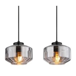 Globo CHRISTIANA Hängeleuchte Schwarz, 4-flammig -Lampe Verkäufe globo christiana haengeleuchte 15547 4h 3