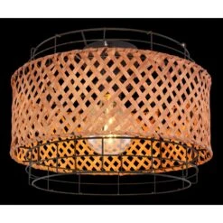 Globo GINA Deckenleuchte Holz Dunkel, Schwarz, 1-flammig -Lampe Verkäufe globo gina deckenleuchte 15668d 3