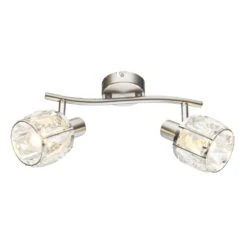 Globo Kris Deckenstrahler Nickel-Matt, 2-flammig