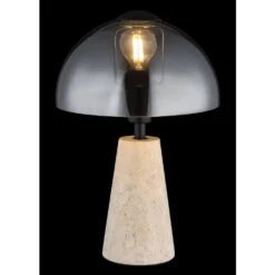 Pilzlampe Globo Lars Tischleuchte Grau, 1-flammig 13 Pilzlampe Globo Lars Tischleuchte Grau, 1-flammig -Lampe Verkäufe globo lars tischleuchte 24202s 3