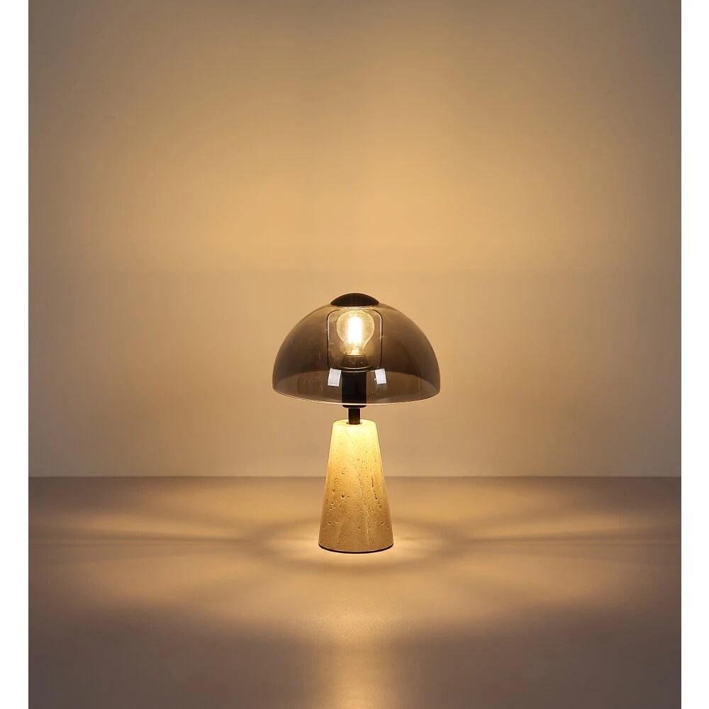 Pilzlampe Globo Lars Tischleuchte Grau, 1-flammig 9 Pilzlampe Globo Lars Tischleuchte Grau, 1-flammig – Bild 7